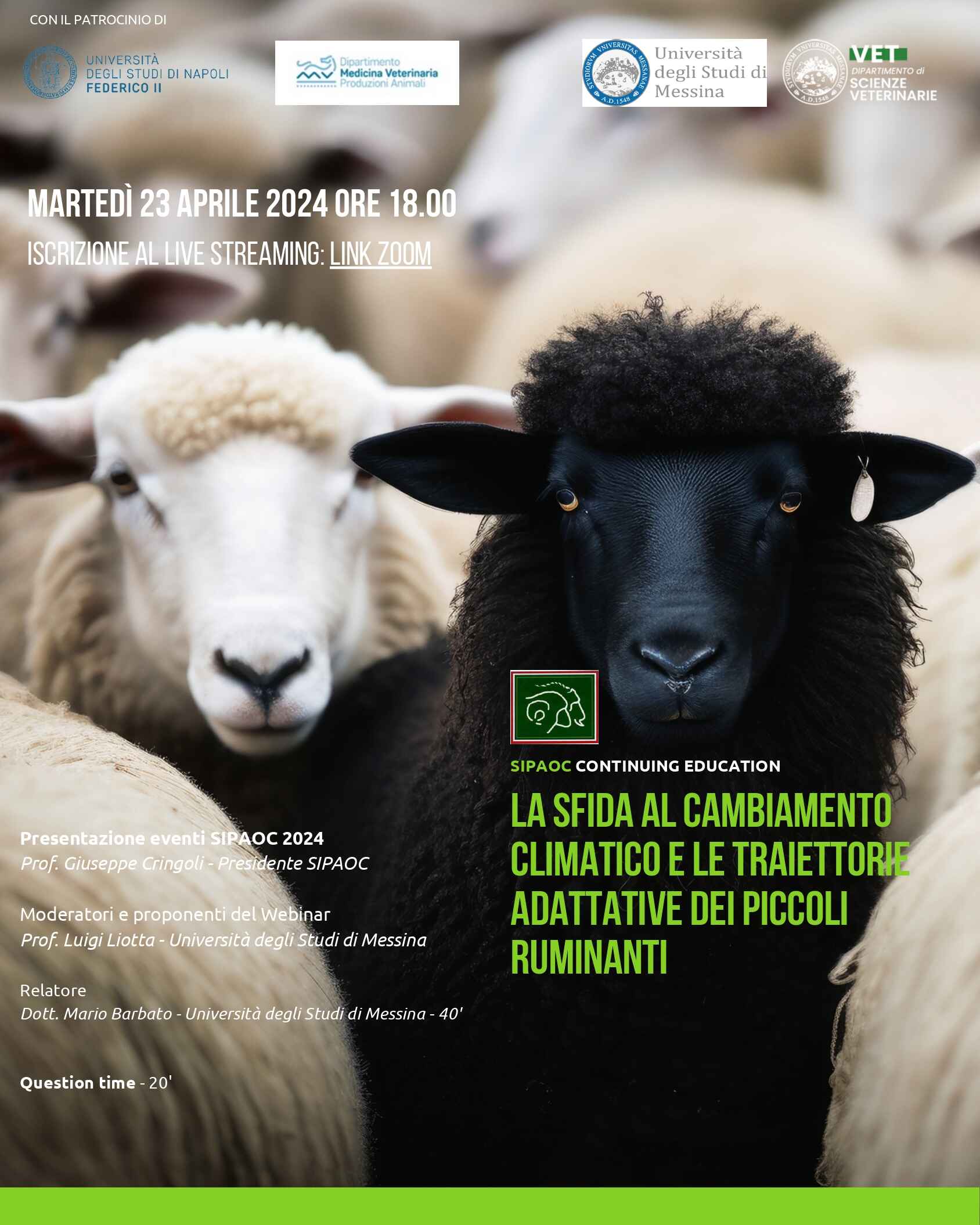 La sfida al cambiamento climatico e le traiettorie adattative dei piccoli ruminanti